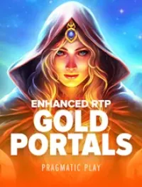 gold portals slot logo
